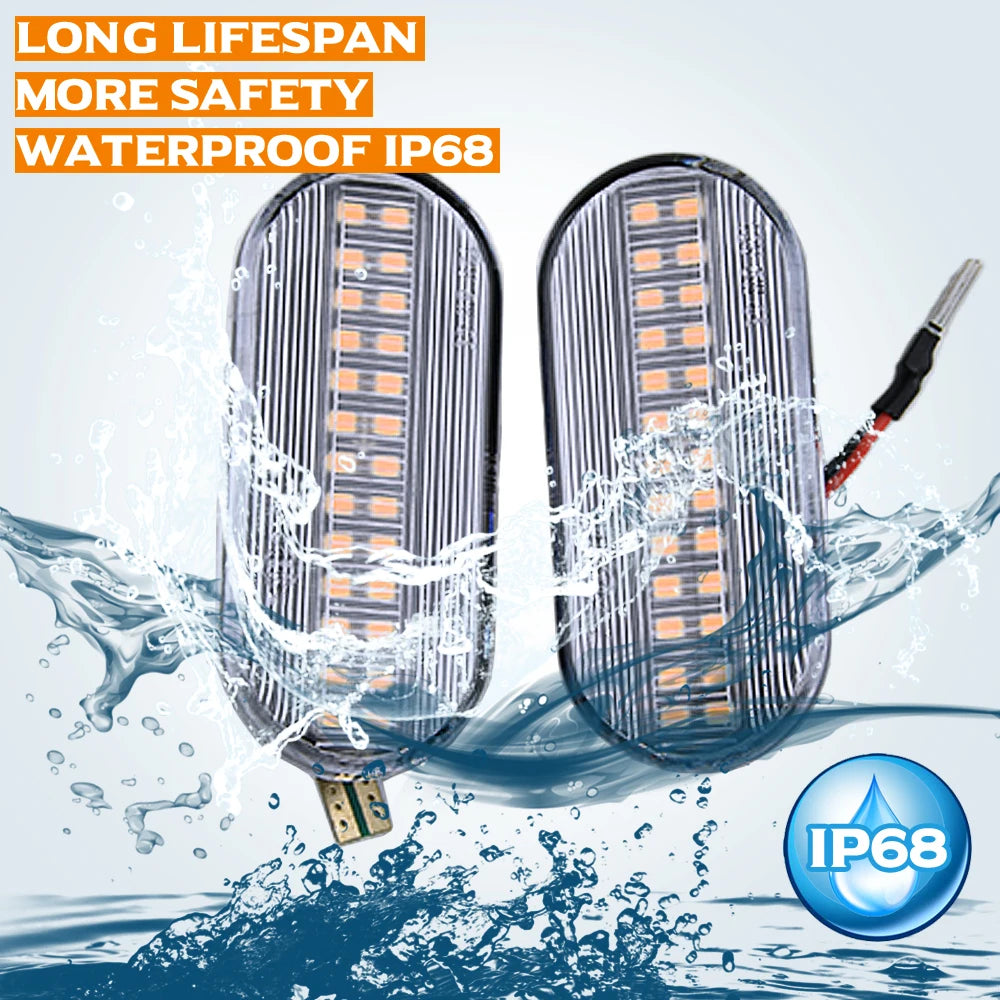 2PCS Led Dynamic Side Marker Turn Signal Light Sequential Blinker Light for VW Golf 3 4 MK3 MK4 Passat 3BG Polo 6N 9N Bora Vento