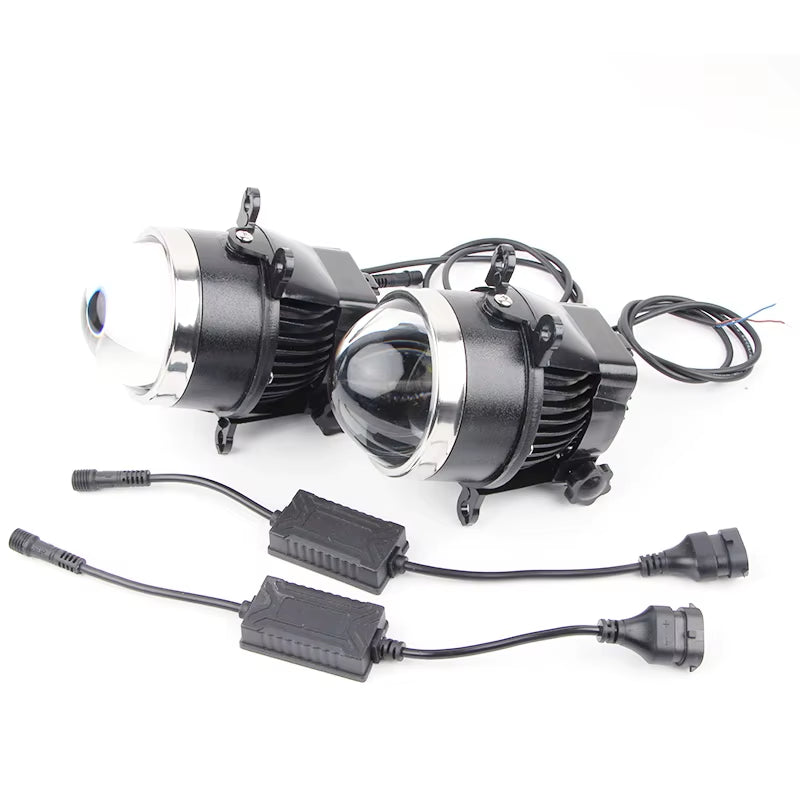 Bi LED Fog Lights 3Inch Projector Lens Universal 3.0 Car Laser Headlight Fog Lamp Driving Lights Lighting