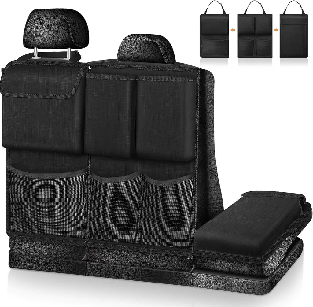 Universal Car Trunk Organizer Large Capacity Oxford Cloth Rear Seat Storage Cargo Rack Removable Seat Back Hanging Organizer