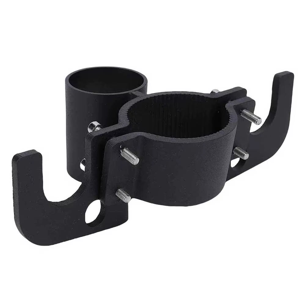 Aluminum RV Trailer Chain Organizer and 7-Pin 1Plug Bracket Anti-Rust Cable Wire Harness Holder for Tongue Shaped Jacks
