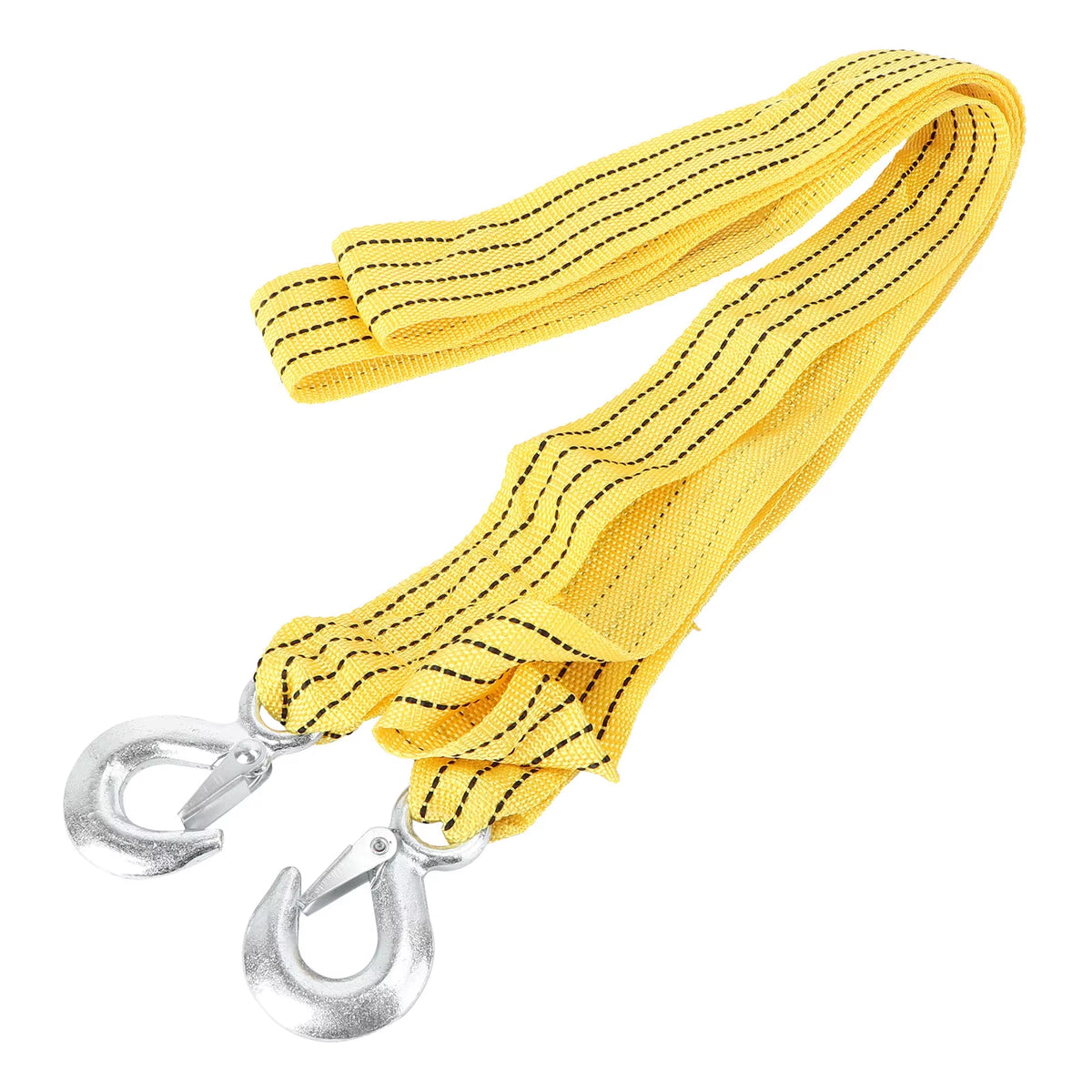 1 Set 3 Meter Thickened Nylon Towing Rope Heavy Duty Car Recovery Strap Vehicle Rescue Belt Truck Atv Tow Line Reflective Stripe