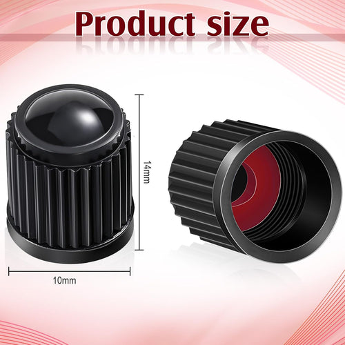 20 Pcs Tire Valve Stem Caps Car Tire Caps Plastic Universal Valve Stem Covers for Bike Bicycle Cars SUV Trucks Motorcycles (Black)