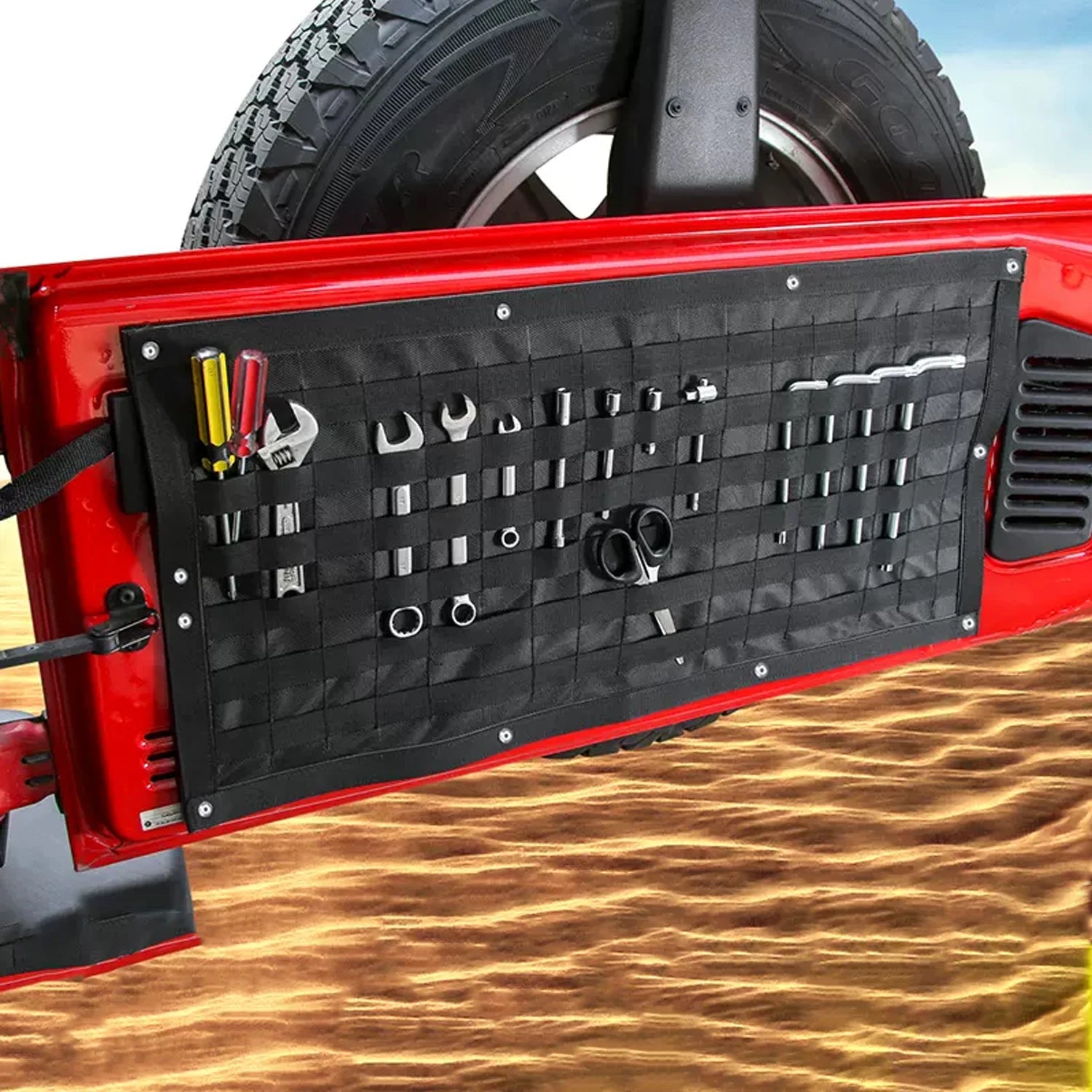 Tail Door Storage Bags Tool Kit Organizer Camping Mat for Jeep Wrangler Jk Jl 2007-2018+ Car Accessories