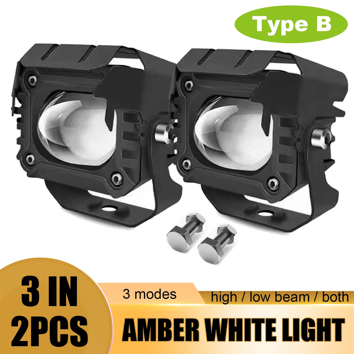 3 Inch LED Pods Light Spot Beam Waterproof Led Work Fog Driving Lights Bar for ATV UTV SUV off Road 4X4 Boat Truck Motorcycle