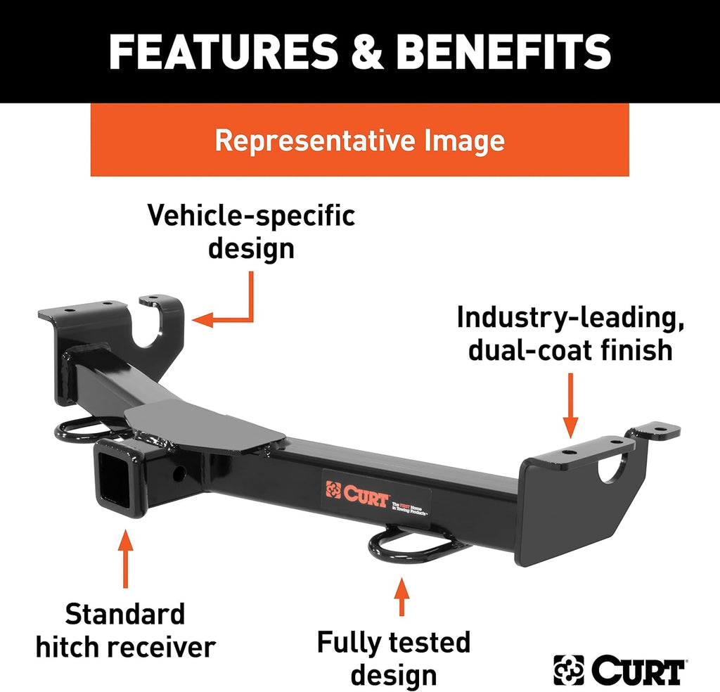 31033 2-Inch Front Receiver Hitch, Fits Select Dodge Durango, Jeep Grand Cherokee