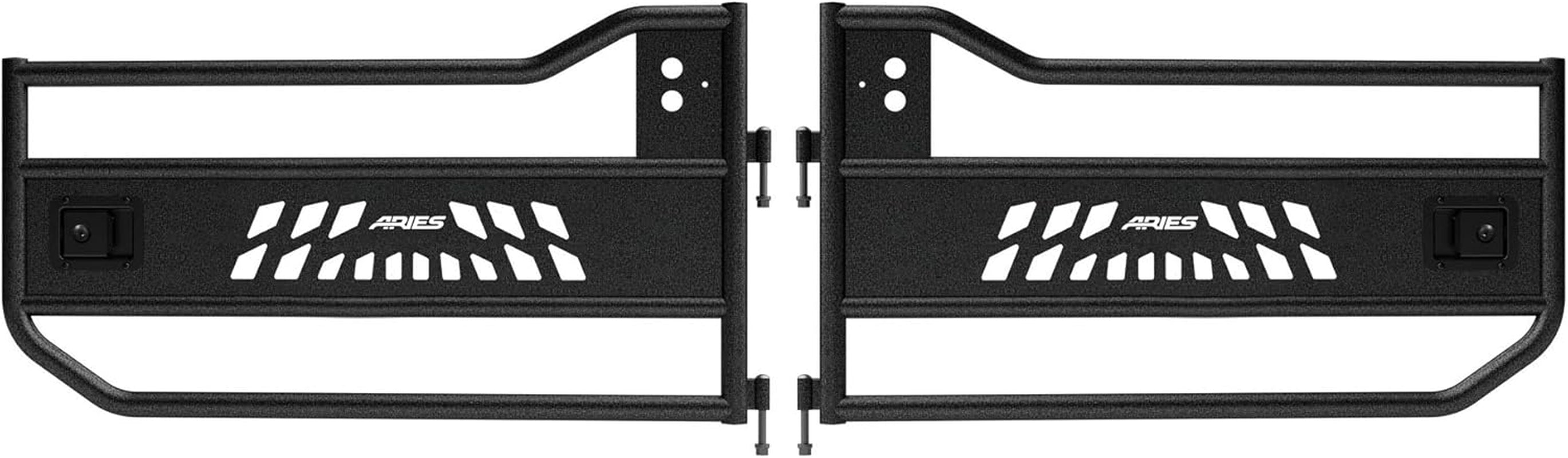 AR15009 Black Aluminum Front Jeep Wrangler JK Tube Half Doors