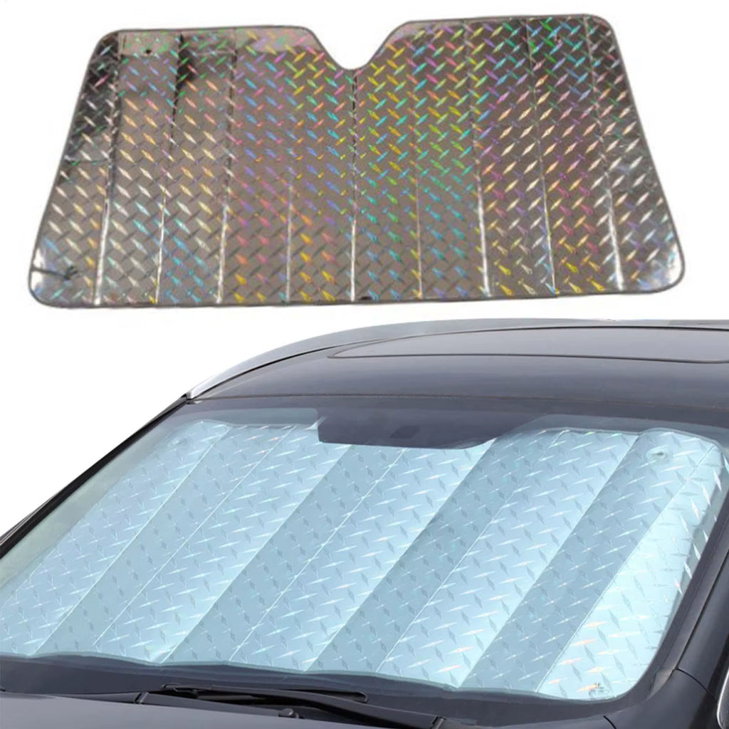 Car Windshield Sunshade Auto Sun Visor Heat Protection UV Protection Foldable Automotive Shield for Trucks Sedans Rvs Vehicles