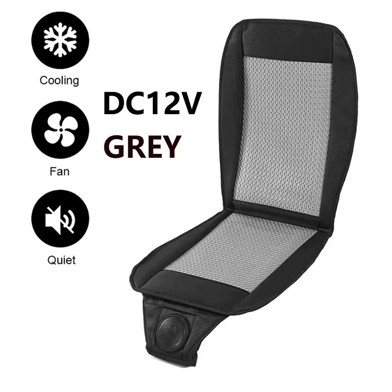 DC12V 24V Car Summer Cool Air Seat Cushion with Fan Fast Blowing Ventilation Car Seat Cooling Pat