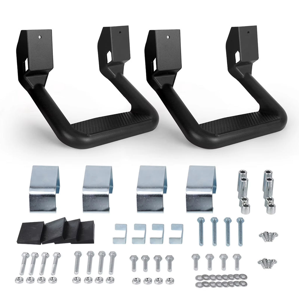 CNSPEED 2PCS Truck Side Steps Bar Non-Slip Aluminum Pickup Stirrup Boards Pedals for Ford/Toyota/Chevrolet/Dodge Pickups Car