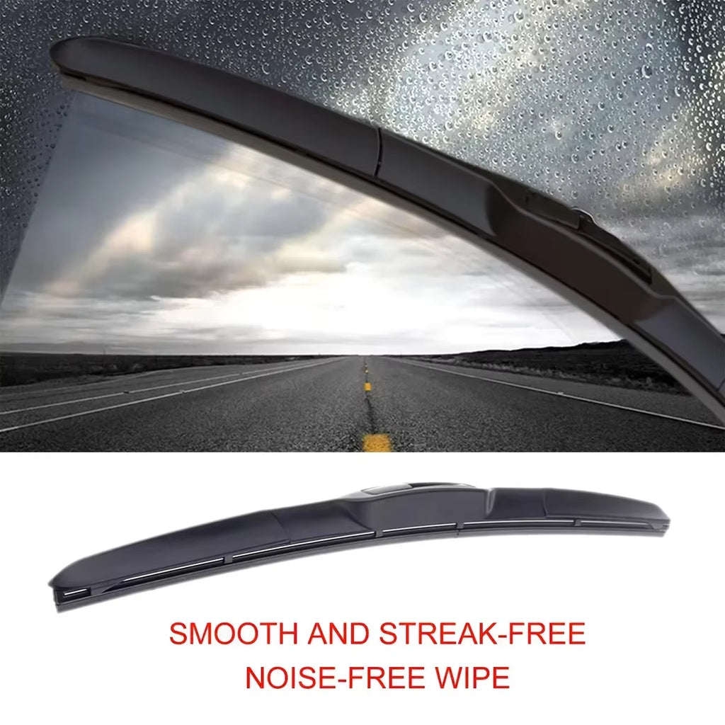 Universal General J/U Hook Wiper Blade 16' 17' 18' 19' 20' 21' 22' 24' 26' Windshield Windscreen Rubber Accessories Three Sectio