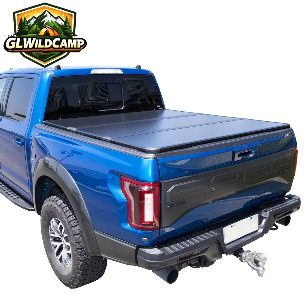 Customize Tonneau Cover 5.5Ft 8.2Ft Tri-Fold Pickup Truck Bed Tonneau Cover for Pickup Truck Ford F150 2010 2025 2026