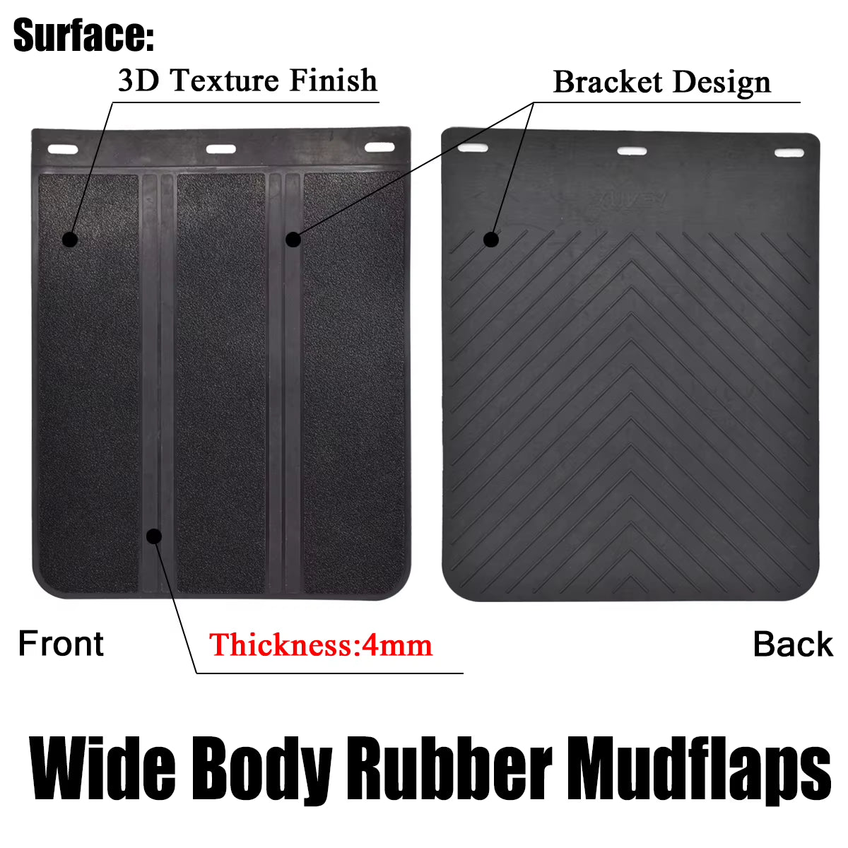 Mudflaps Mud Flaps Splash Guards Mudguards 4X4 4WD Truck UTE OFF-ROAD Rubber for Toyota Honda Jeep Mitsubishi Suzuki Isuzu Ford