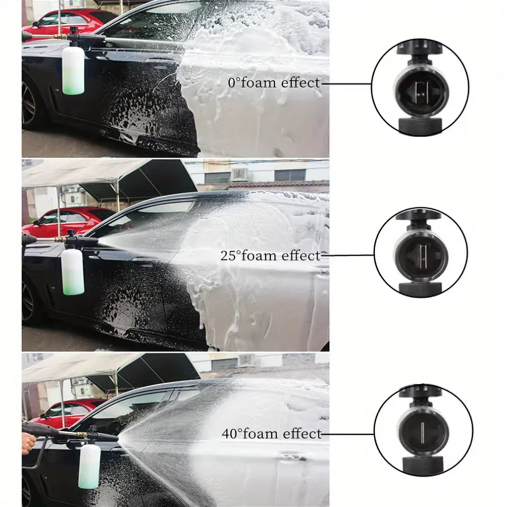 700Ml Plastic Snow Foam Cannon with 1/4 Inch Quick Connect for High Pressure Washer Sprayer Gun, Car Wash Soap Attachment Kit