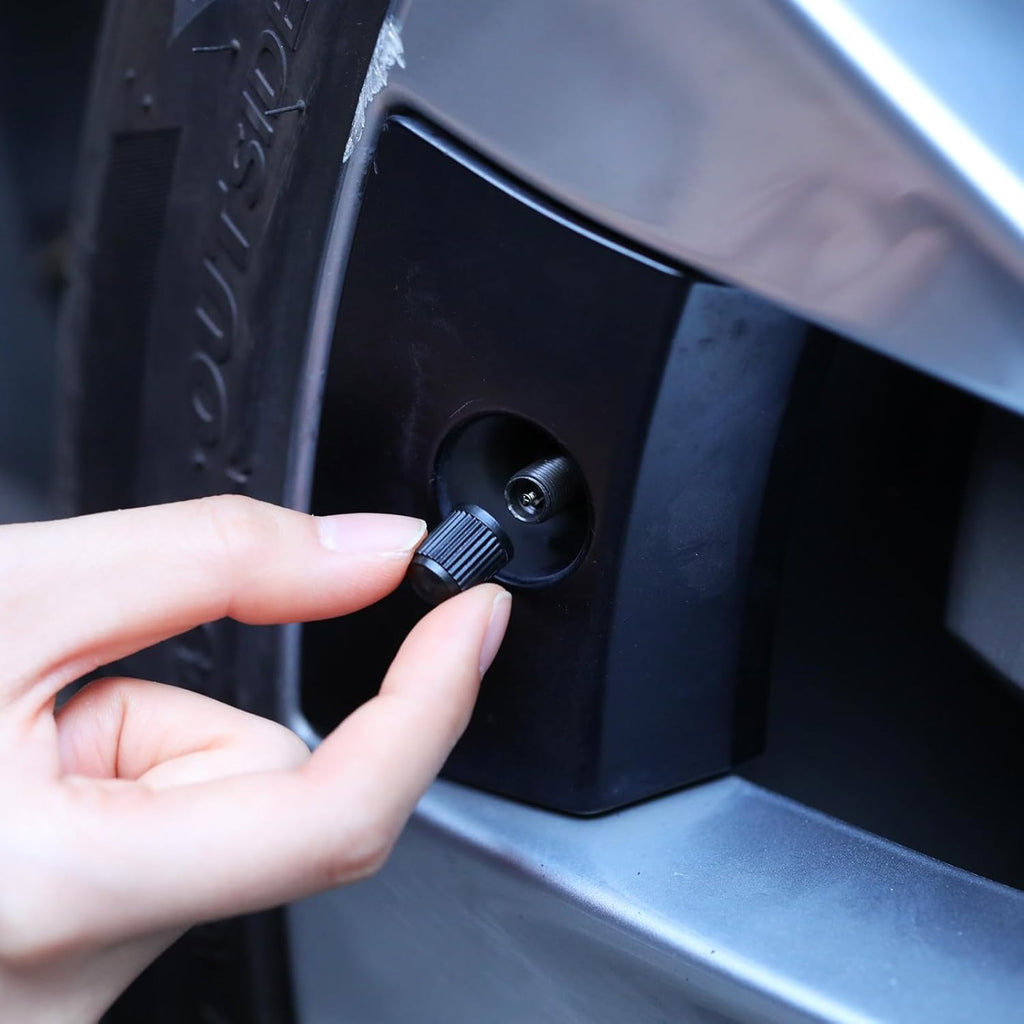 20 Pcs Tire Valve Stem Caps Car Tire Caps Plastic Universal Valve Stem Covers for Bike Bicycle Cars SUV Trucks Motorcycles (Black)