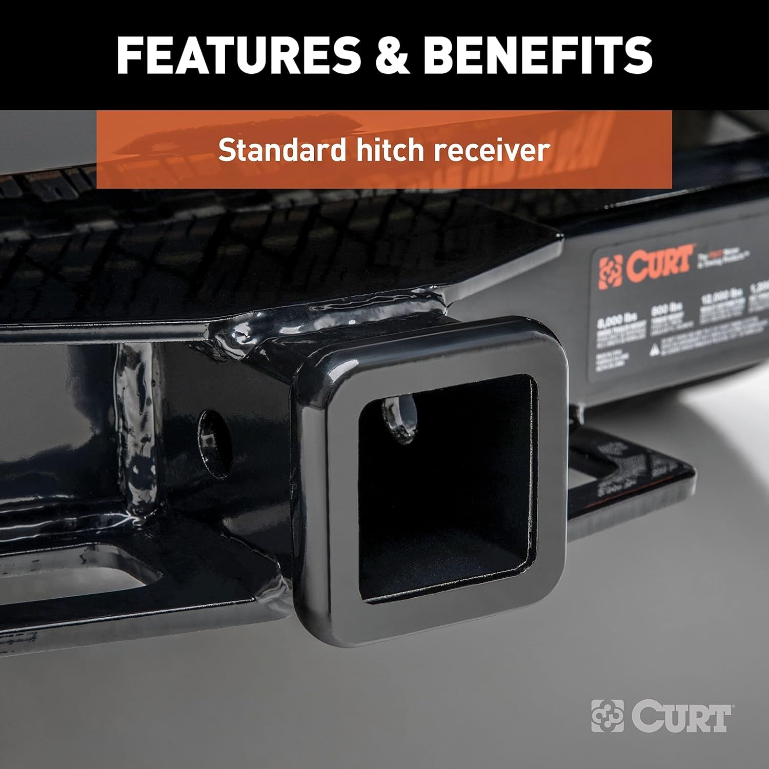 31033 2-Inch Front Receiver Hitch, Fits Select Dodge Durango, Jeep Grand Cherokee