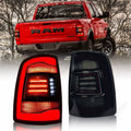 2 Pieces for Dodge RAM 1500 2500 3500 V6 V8 2009 - 2018 LED Tail Lights Assembly Taillamp Taillight Rear Brake Lamps