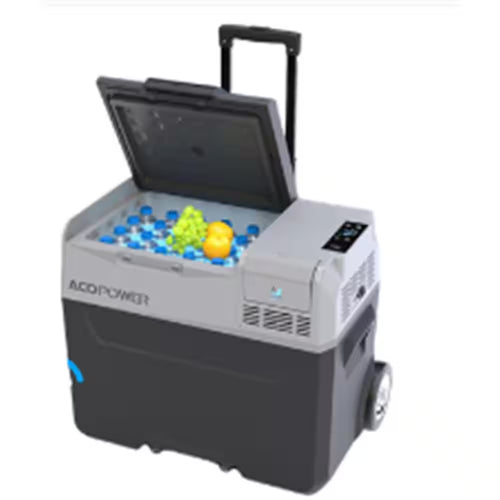 42 Qt. Car Freezer with APP Control and 6 In. Off-Road Wheels, 12-Volt, 45-Watt Cooler Freezer, Low Noice
