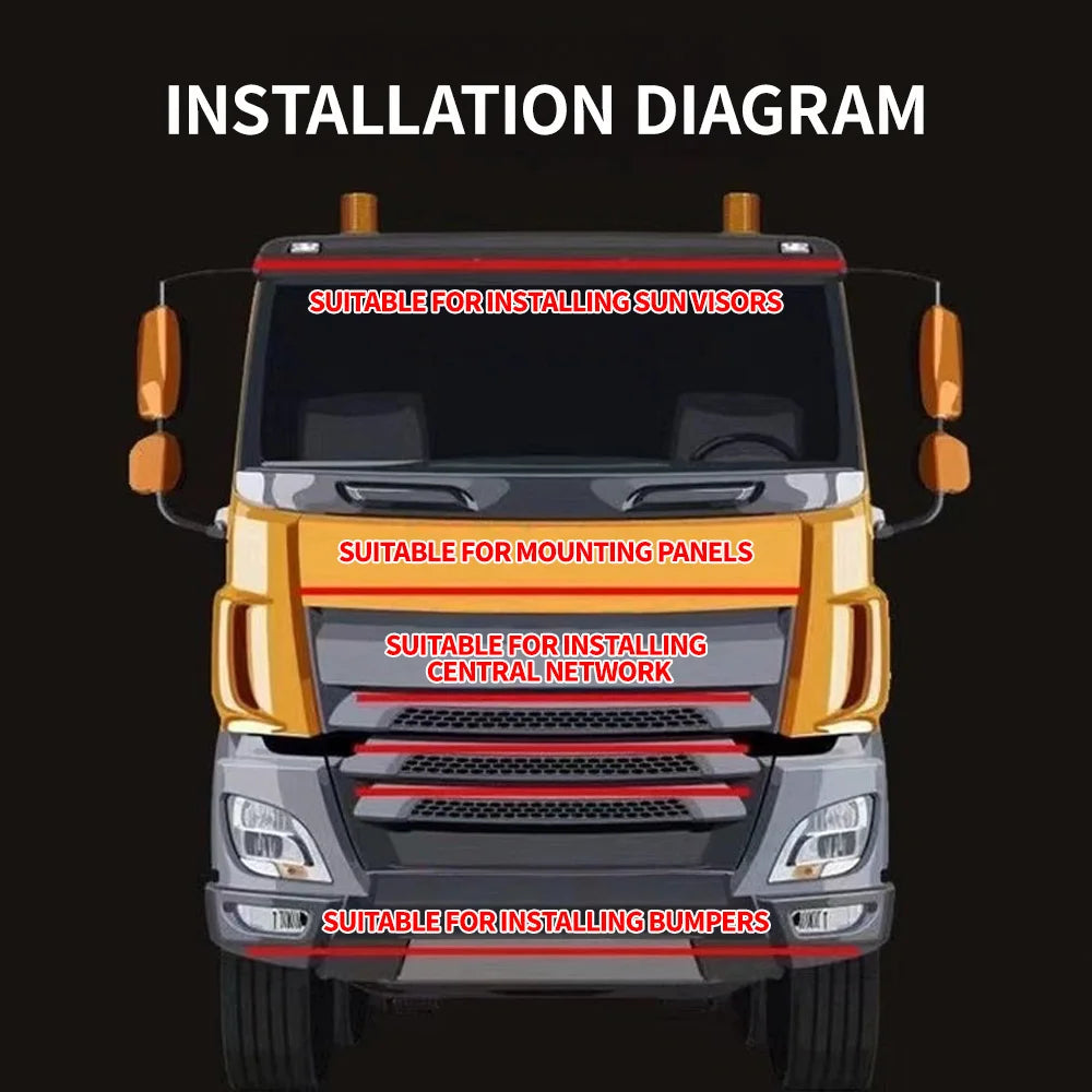 60 Inch Truck Tailgate Light 432 LED Tail Lamp Strip Reverse Backup Brake Warning Dynamic Turn Signal 3 Colors Car Accessories