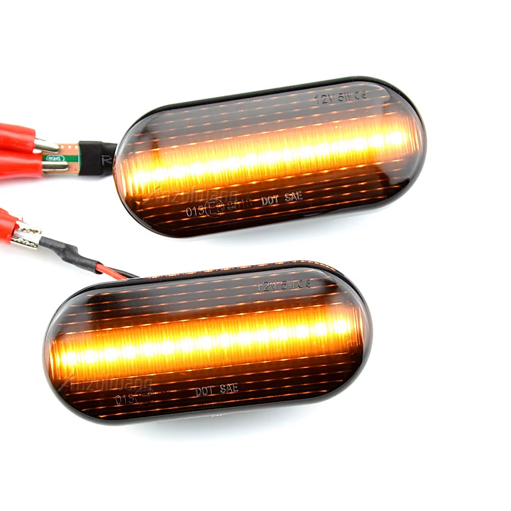2PCS Led Dynamic Side Marker Turn Signal Light Sequential Blinker Light for VW Golf 3 4 MK3 MK4 Passat 3BG Polo 6N 9N Bora Vento