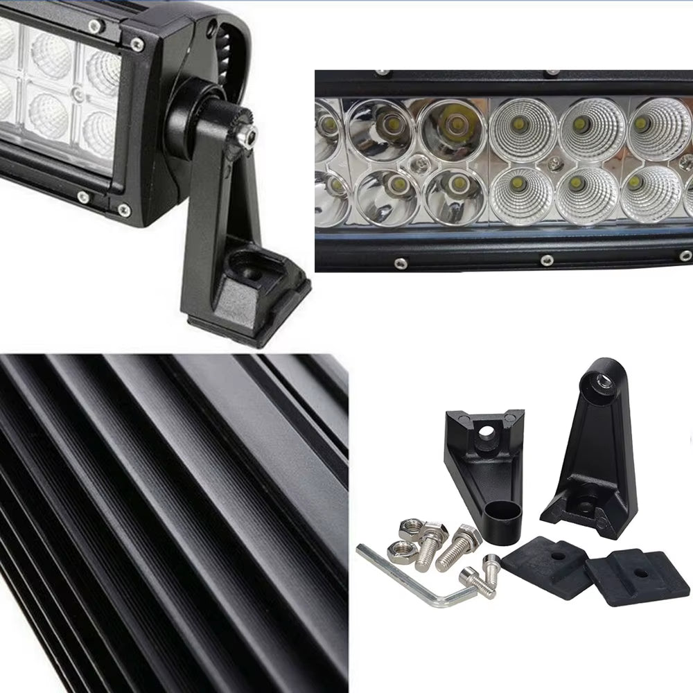 Led Light Bar Amber White Dual Colors 14" 22" 32" 42" 50" 52" Inch Spot Flood Combo Off-Road Driving for Truck ATV SUV 4X4 Boat