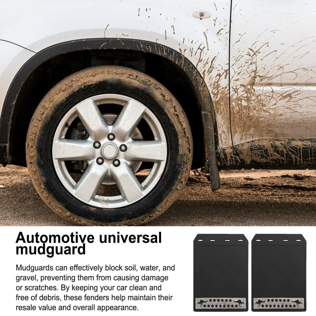 2 Pcs Car Splash Guards Heat-Resistant Truck Mud Flapstrucks Mud Guards Wear-Resistant Auto Rear Mud Flaps for Car Accessories