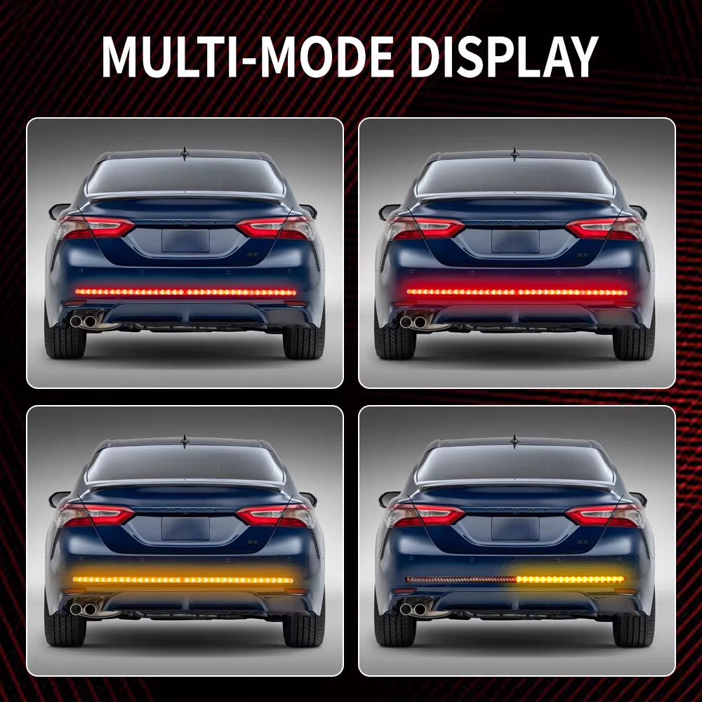 60 Inch Truck Tailgate Light 432 LED Tail Lamp Strip Reverse Backup Brake Warning Dynamic Turn Signal 3 Colors Car Accessories