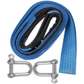 1 Set 3 Meter Thickened Nylon Towing Rope Heavy Duty Car Recovery Strap Vehicle Rescue Belt Truck Atv Tow Line Reflective Stripe