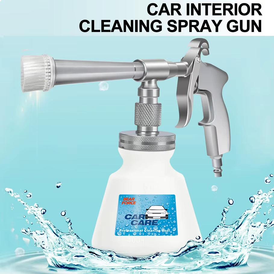 Car Cleaning Gun Pneumatic Air Compressor Foam Gun Car Wash Interior Deep Cleaning Gun for Car Detailing Tool