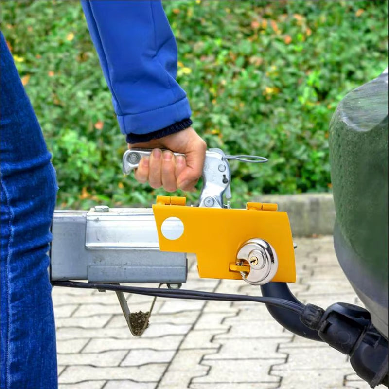 Trailer Tongue Lock Solid Trailer Hitch Pin Lock Generic Anti-Theft Device Secure Travel Trailer Hitch Lock Tongue Lock For