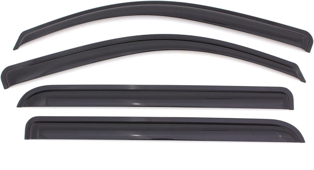 [AVS] outside Mount Rain Guards for 2008 - 2020 Dodge Journey | Window Vent Visors, 4 Pcs. - Smoke | 94072