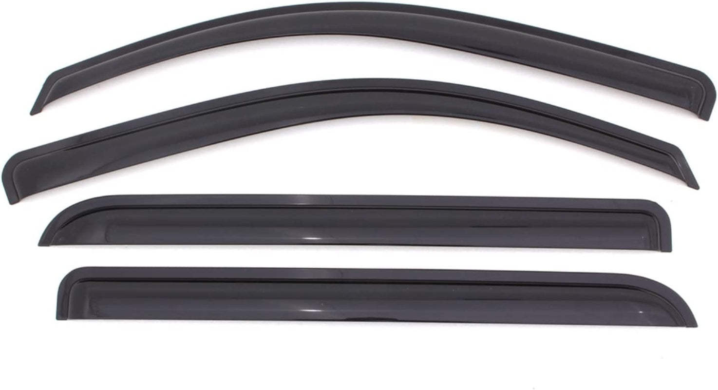 [AVS] outside Mount Rain Guards for 2008 - 2020 Dodge Journey | Window Vent Visors, 4 Pcs. - Smoke | 94072