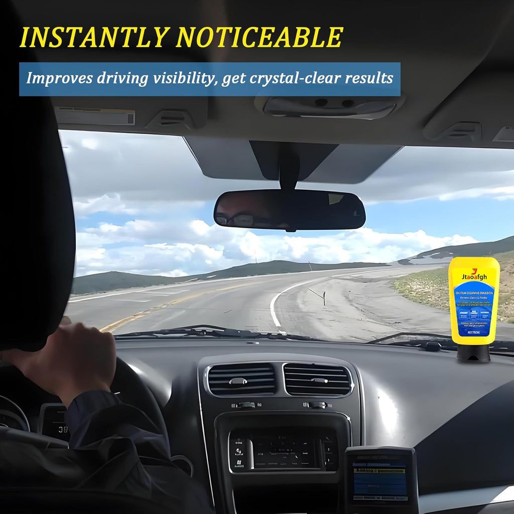 Oil Film Cleaning Emulsion,Auto Glass Cleaner，Automotive Oil Film Cleaner，Automotive Glass Oil Film Remover,Car Glass Oil Film Cleaner,Glass Cleaner for Auto Cleaning