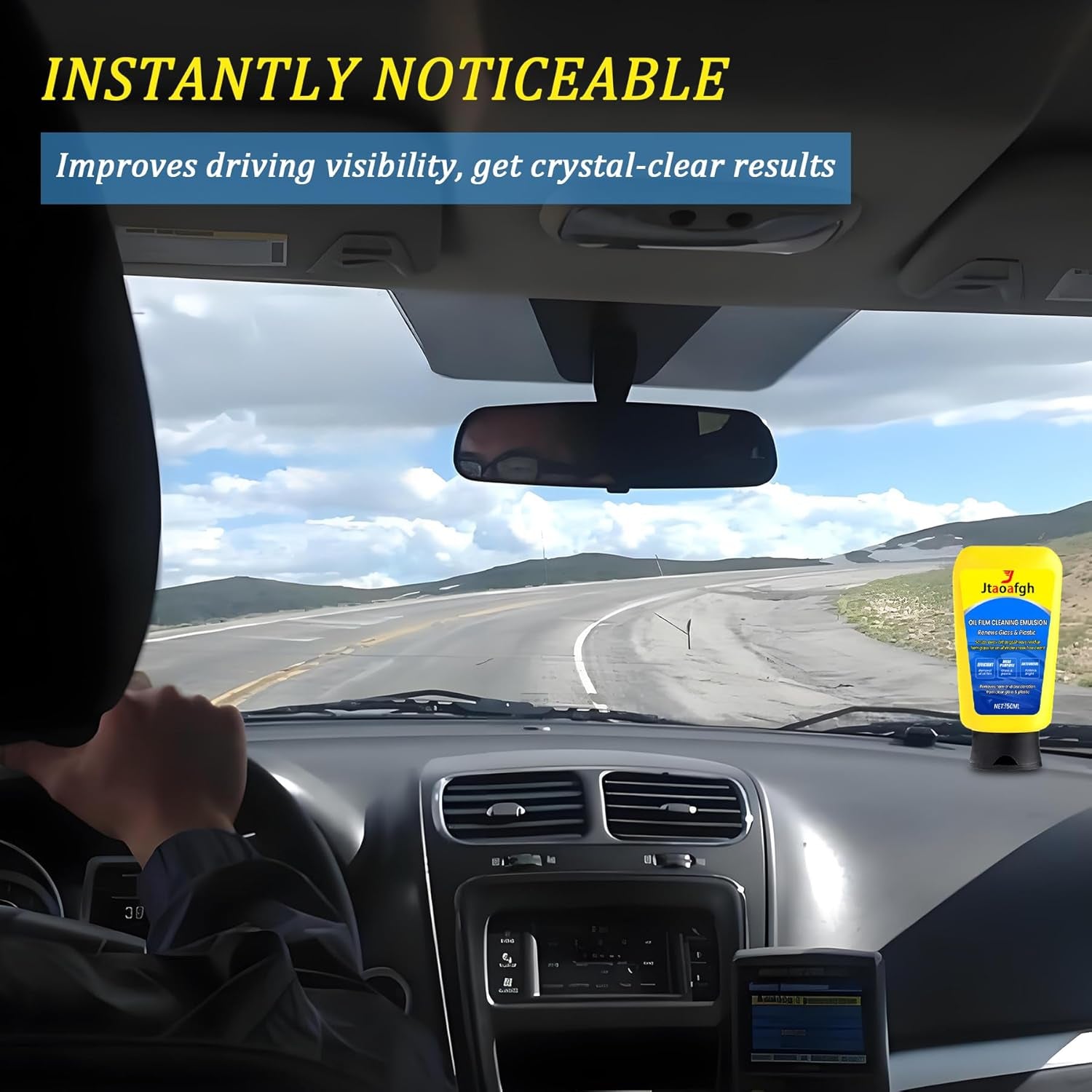 Oil Film Cleaning Emulsion,Auto Glass Cleaner，Automotive Oil Film Cleaner，Automotive Glass Oil Film Remover,Car Glass Oil Film Cleaner,Glass Cleaner for Auto Cleaning