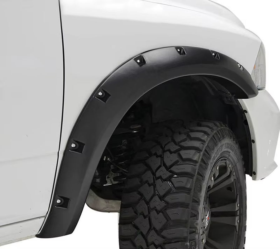 Pocket Riveted Style Fender Flares for 2010-2018 DODGE RAM 2500/3500 Pickup Truck Wheel Arch Covers