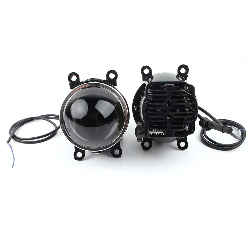 Bi LED Fog Lights 3Inch Projector Lens Universal 3.0 Car Laser Headlight Fog Lamp Driving Lights Lighting