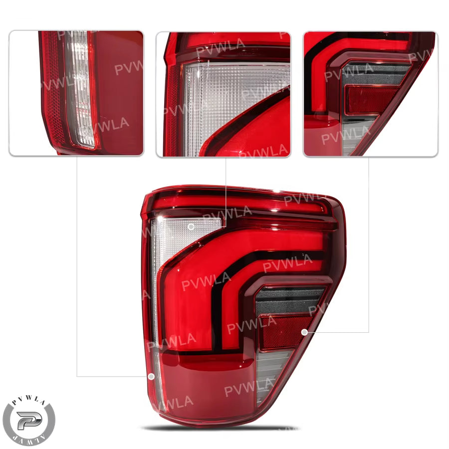 LED Tail Light for Ford F150 2024 2025 2026 High-End Version Car Rear Brake Stop Lamp Turn Signal RL3Z-13405-B RL3Z-13404-C