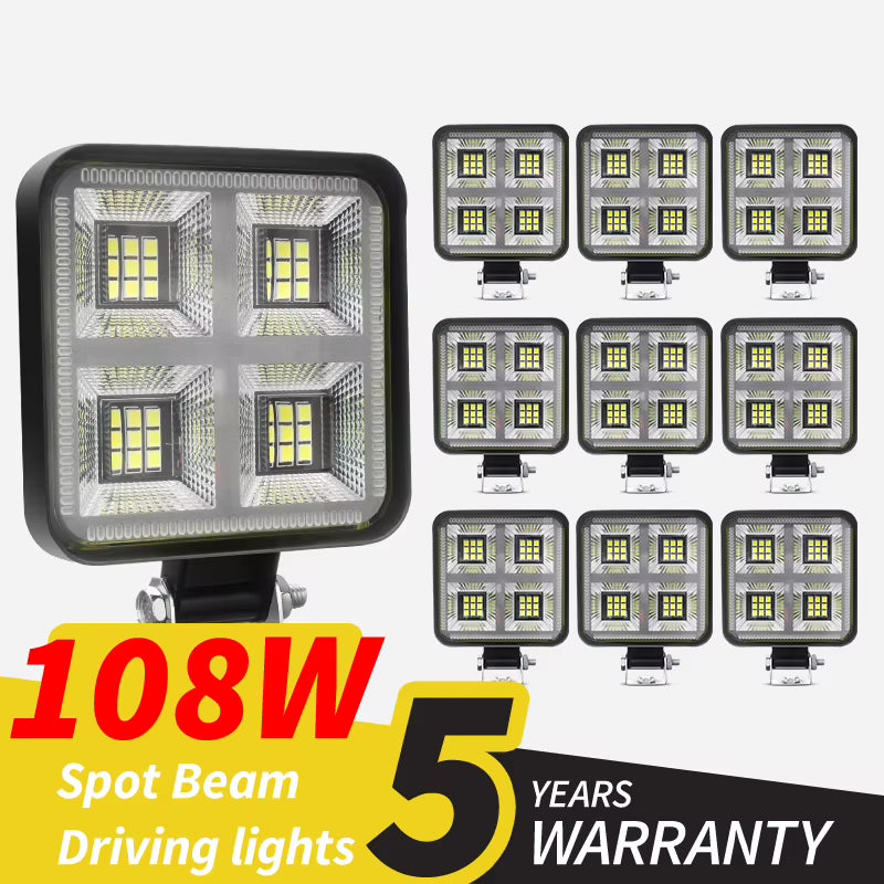 LED Bar Work Light SMD Spotlight for Motorcycle Jeep Truck Car SUV ATV Barra LED Headlights 4X4 off Road 12V 24V Barra Auxiliary