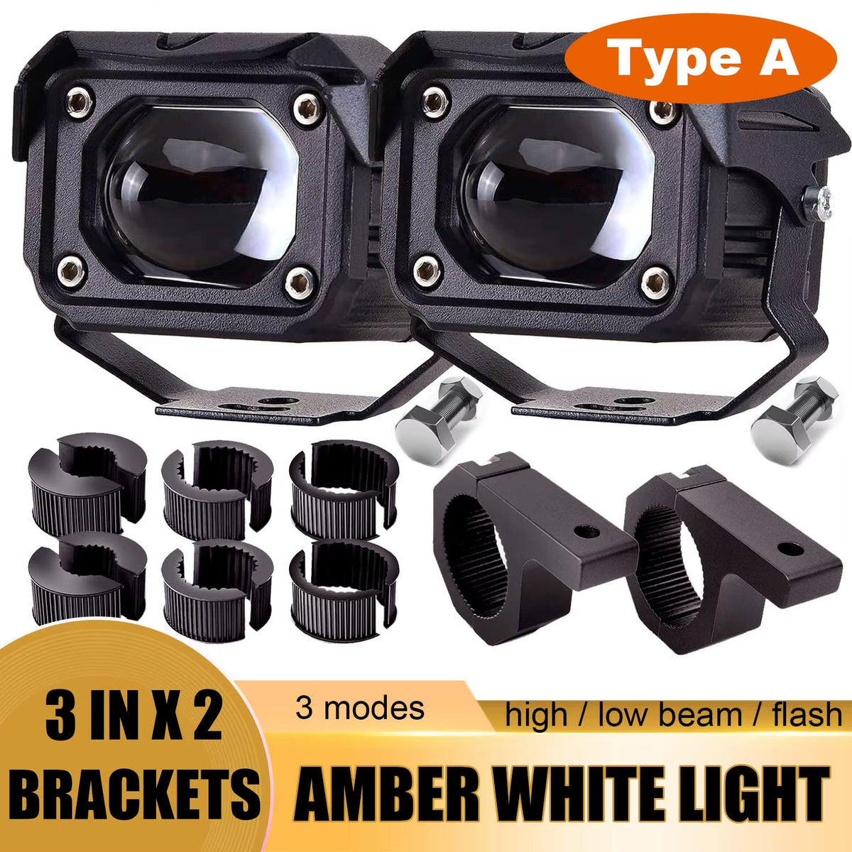 3 Inch LED Pods Light Spot Beam Waterproof Led Work Fog Driving Lights Bar for ATV UTV SUV off Road 4X4 Boat Truck Motorcycle