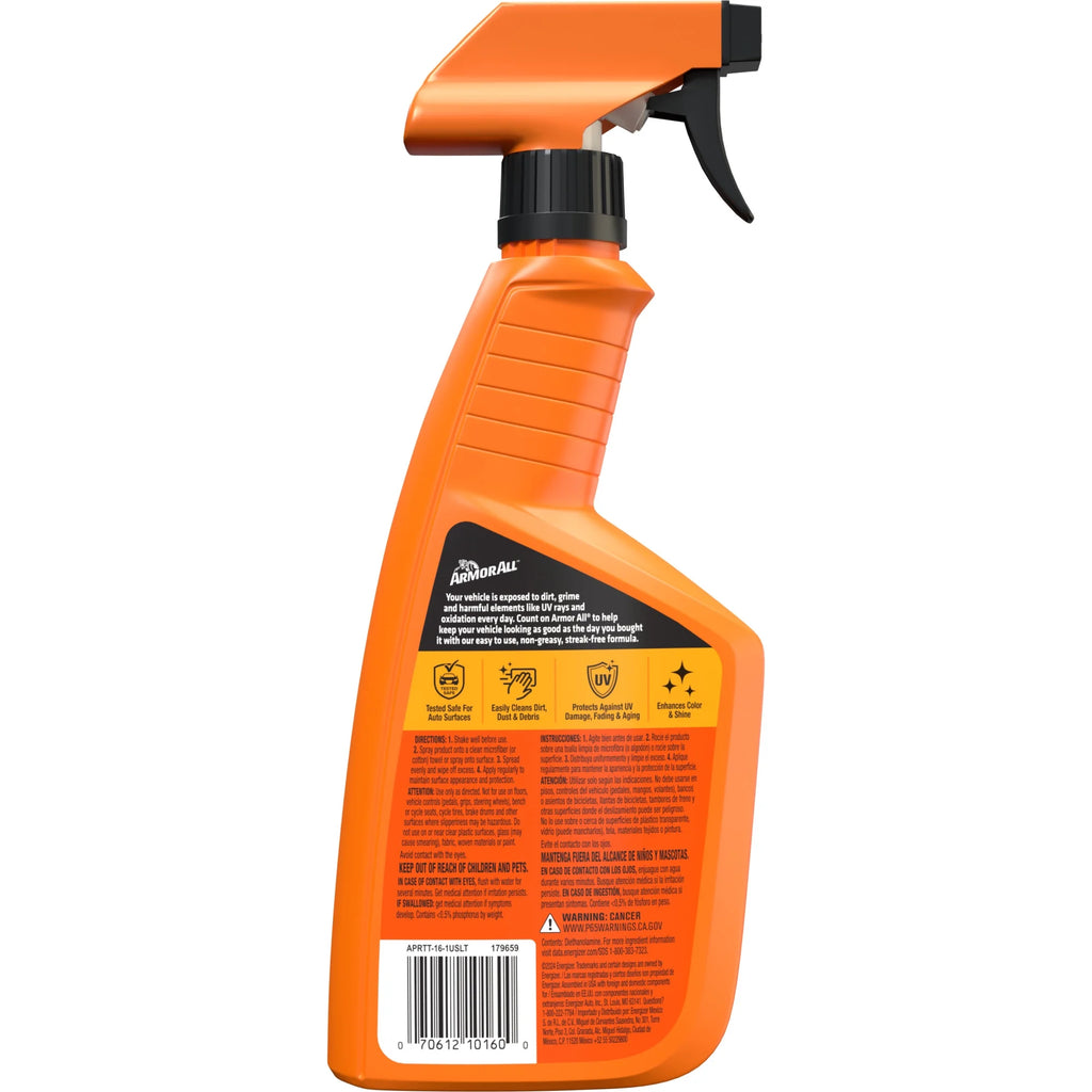 (2 Pack)  Protectant Car Cleaning Spray, 16 Fl Oz