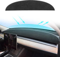 Dashboard Cover for Tesla Model 3/Y, Flannel Dashboard Pad Dash Mat Compatible with Tesla Model Y Model 3 2017-2021 2022 2023 Dashboard Decorative Interior Auto Accessories