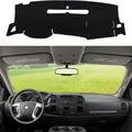 Dashboard Dash Cover Mat for Chevy Chevrolet Silverado 2007-2013 Polyester Custom Fit Silverado Dash Cover with Two Glove Boxes