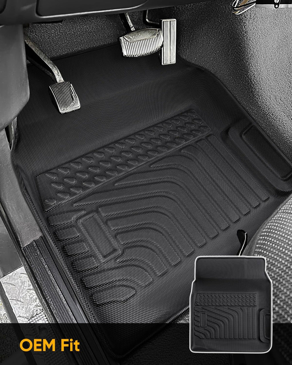 All Weather Floor Mats for Ford F-150 F150/Bronco 2Door Accessories 1980-1996...