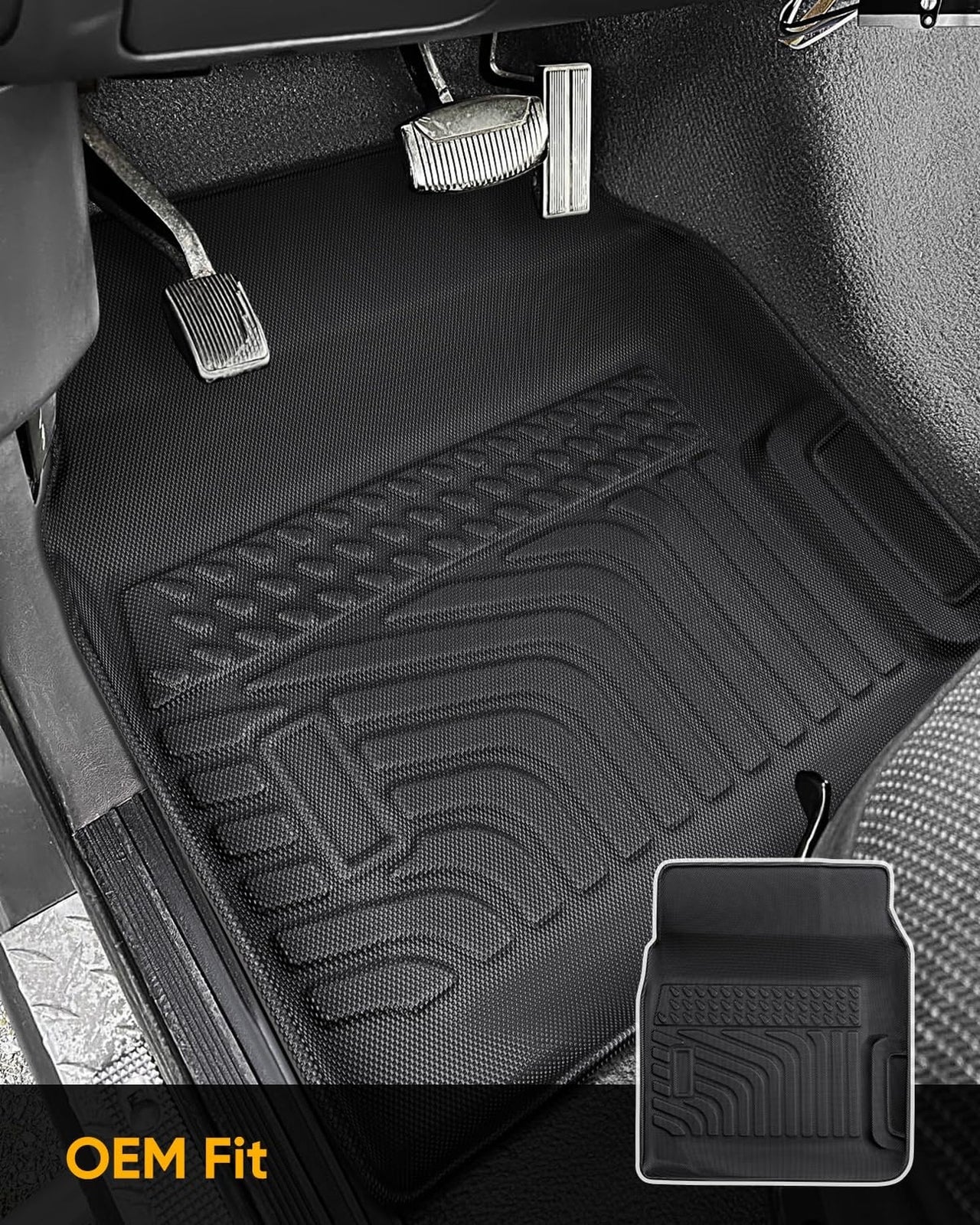 All Weather Floor Mats for Ford F-150 F150/Bronco 2Door Accessories 1980-1996...