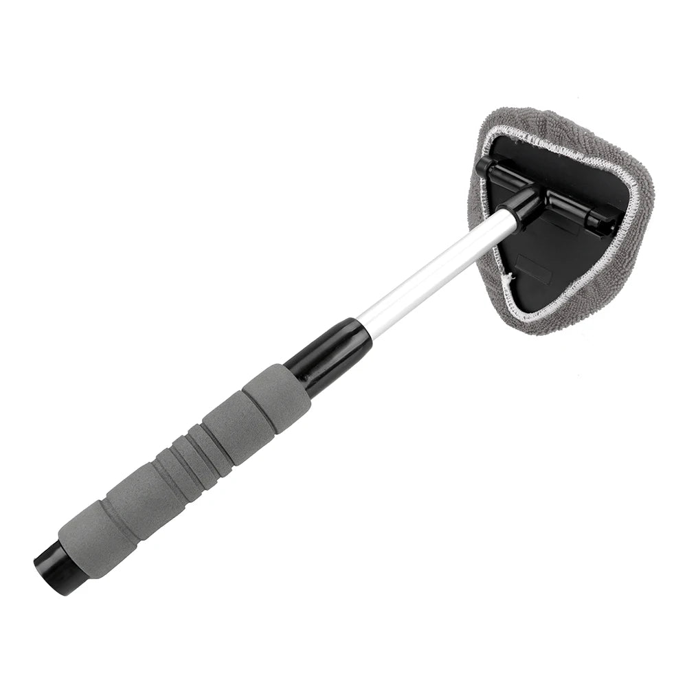 Telescopic Window Glass Cleaner Car Windshield Cleaning Brush Car Window Cleaner Window Scraping Mist Eliminator Microfiber