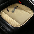 12V Cooling Car Seat Cushion Cover with Air Ventilated Fan Conditioned Cooler Pad with 5 Built-In Fan USB Port-Powered Fan Seat