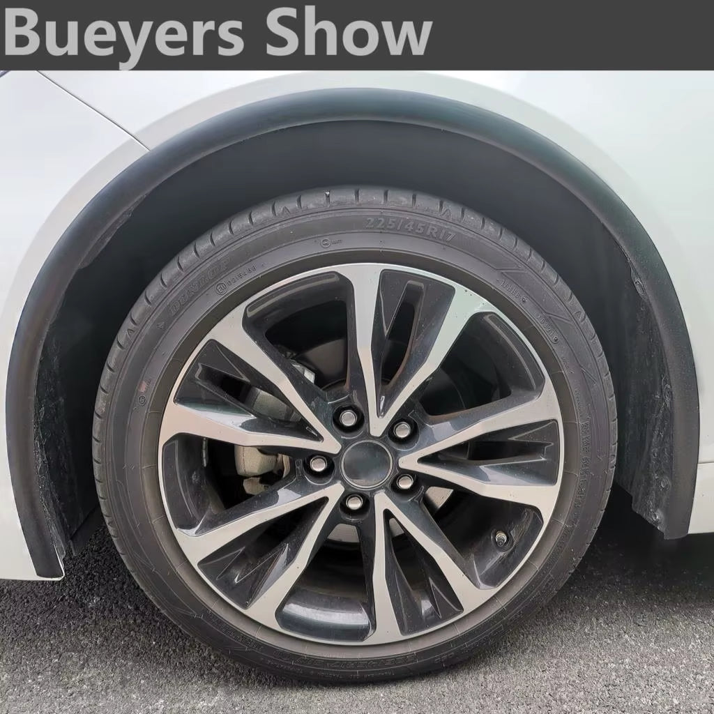 Universal Fender Flare Car Wheel Eyebrow Protector Lip Wheel-Arch Trim Arch Extenders Decorative Scratch Proof Rubber Seal Strip