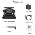 Solar Magnetic Wifi Wireless Backup Camera 1080P Night Vision 9600Mah Rear View Reverse Cam for Trailer RV Truck Car Ios Android