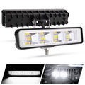 6 Inch LED Light Bar Driving Running Light 72W Work Lamp Fog Light White/ Amber for Motorcycle 4X4 ATV SUV Truck Tractor 12V 24V