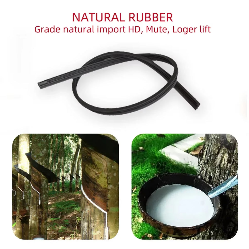 Universal General J/U Hook Wiper Blade 16' 17' 18' 19' 20' 21' 22' 24' 26' Windshield Windscreen Rubber Accessories Three Sectio