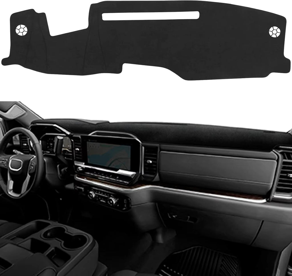 Dash Cover for 2022-2025 Chevy Silverado/Gmc Sierra 1500 Dash Cover Mat Accessories 2024 2025 Silverado/Sierra 2500HD 3500HD Non